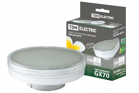 TDM ELECTRIC SQ0340-0078 Лампа светодиодная GX70-11 Вт-4000 К TDM